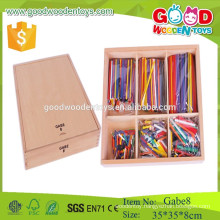 high quality cheap price wooden sticks toys GABE 8 froebel gift gabe educational toys